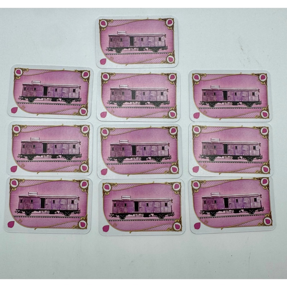 Days of Wonder Ticket to Ride Replacement Train Cards 10ct Pink‎ Railway Game